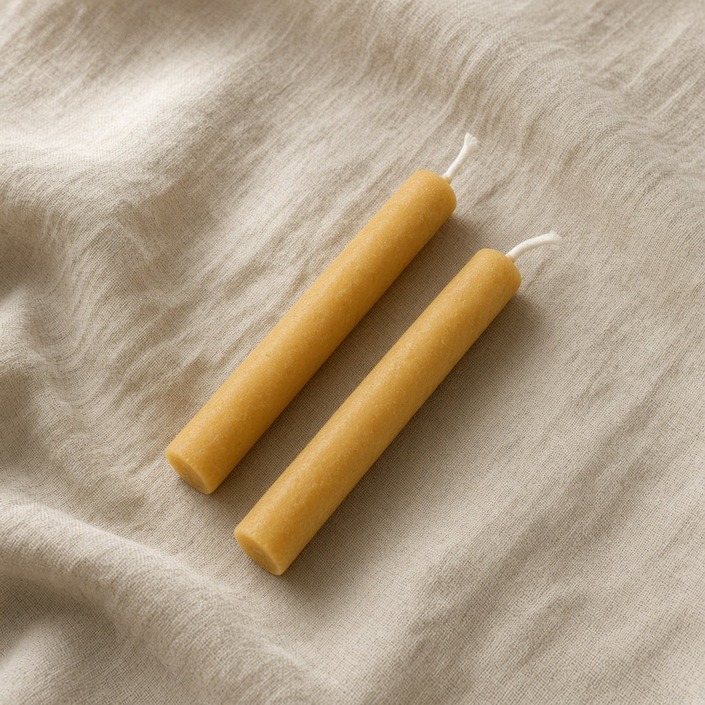 Beeswax tapers