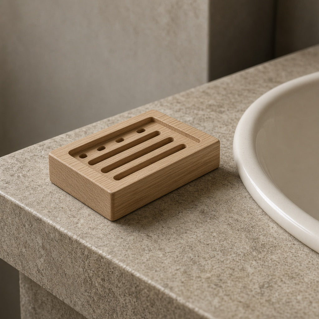 Oak soap tray