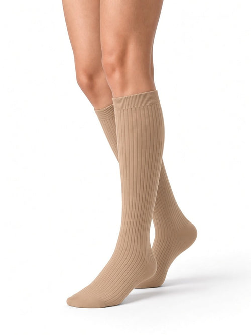 bamboo-compression-socks Soft Beige